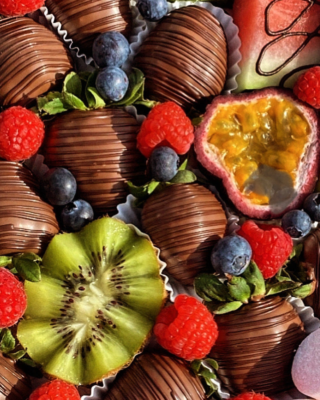 Chocolate-Dipped Delights & Assorted Fruit Platter